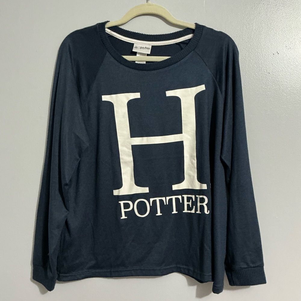 Youth Harry Potter PJ Sleep Top Blue White size XL 16-18